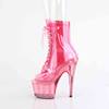 Pleaser - ADORE1021CT Bottes de plateforme, Pole dance chaussures - Rose/Transparent Product image